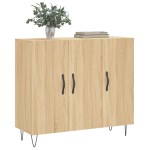 vidaXL Dulap, stejar sonoma, 90x34x80 cm, lemn compozit