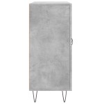 vidaXL Dulap, gri beton, 90x34x80 cm, lemn compozit