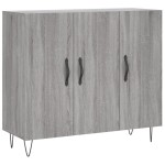 vidaXL Dulap, gri sonoma, 90x34x80 cm, lemn compozit vidaXL Dulap, gri sonoma, 90x34x80 cm, lemn compozit