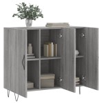 vidaXL Dulap, gri sonoma, 90x34x80 cm, lemn compozit vidaXL Dulap, gri sonoma, 90x34x80 cm, lemn compozit