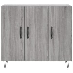 vidaXL Dulap, gri sonoma, 90x34x80 cm, lemn compozit vidaXL Dulap, gri sonoma, 90x34x80 cm, lemn compozit