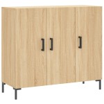 vidaXL Dulap, stejar sonoma, 90x34x80 cm, lemn compozit