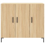 vidaXL Dulap, stejar sonoma, 90x34x80 cm, lemn compozit