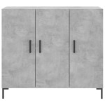 vidaXL Dulap, gri beton, 90x34x80 cm, lemn compozit vidaXL Dulap, gri beton, 90x34x80 cm, lemn compozit