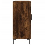 vidaXL Dulap, stejar fumuriu, 90x34x80 cm, lemn compozit