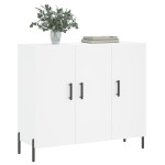 vidaXL Dulap, alb, 90x34x80 cm, lemn compozit