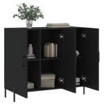 vidaXL Dulap, negru, 90x34x80 cm, lemn compozit