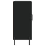 vidaXL Dulap, negru, 90x34x80 cm, lemn compozit