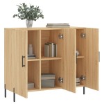 vidaXL Dulap, stejar sonoma, 90x34x80 cm, lemn compozit