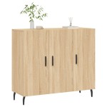 vidaXL Dulap, stejar sonoma, 90x34x80 cm, lemn compozit