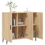 vidaXL Dulap, stejar sonoma, 90x34x80 cm, lemn compozit