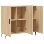 vidaXL Dulap, stejar sonoma, 90x34x80 cm, lemn compozit