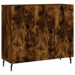 vidaXL Dulap, stejar fumuriu, 90x34x80 cm, lemn compozit
