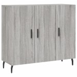 vidaXL Dulap, gri sonoma, 90x34x80 cm, lemn compozit