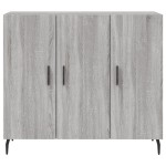 vidaXL Dulap, gri sonoma, 90x34x80 cm, lemn compozit
