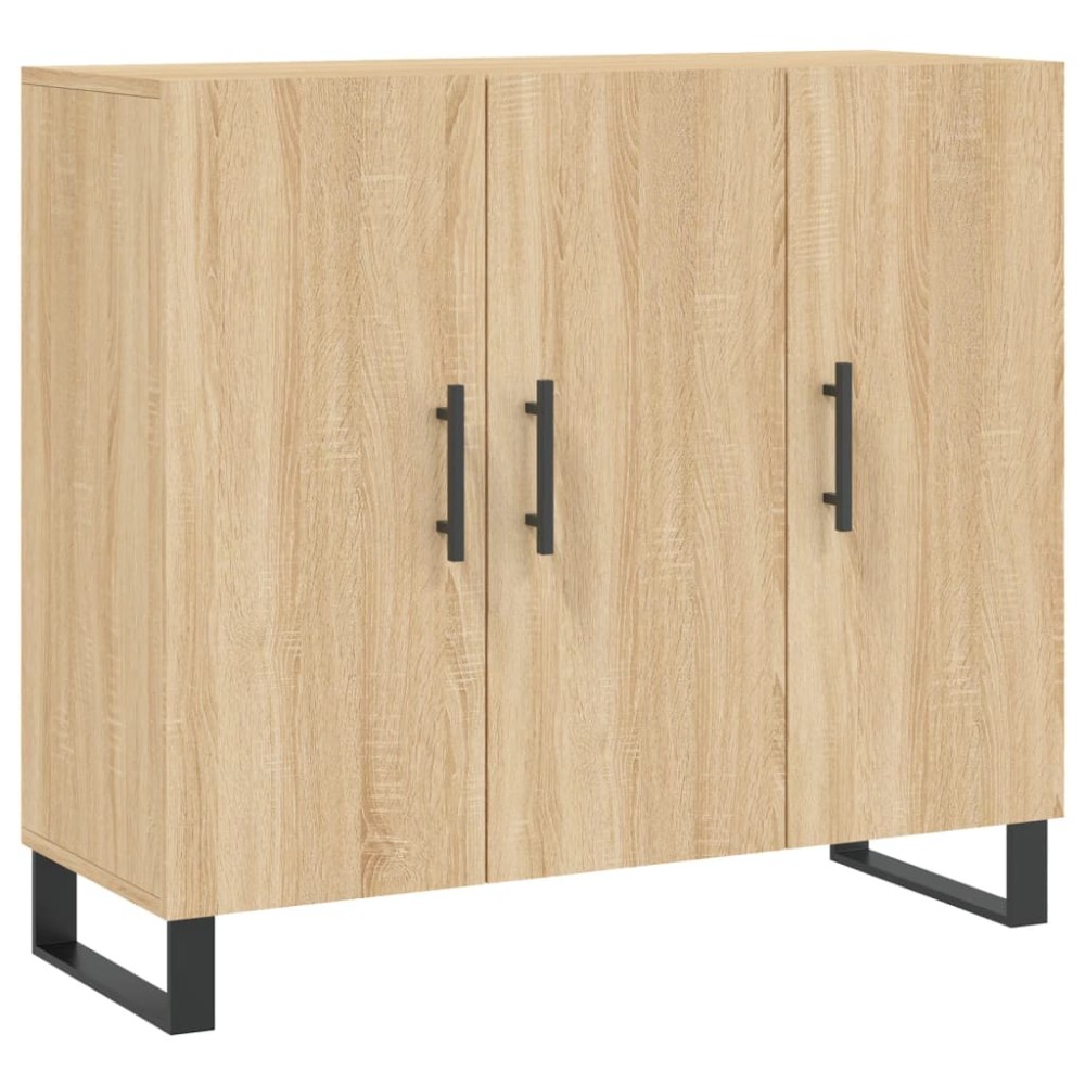 vidaXL Dulap, stejar sonoma, 90x34x80 cm, lemn compozit