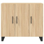 vidaXL Dulap, stejar sonoma, 90x34x80 cm, lemn compozit