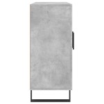 vidaXL Dulap, gri beton, 90x34x80 cm, lemn compozit