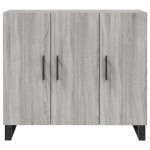 vidaXL Dulap, gri sonoma, 90x34x80 cm, lemn compozit