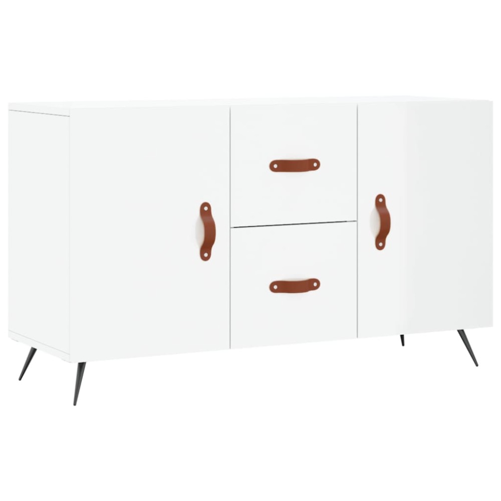 vidaXL Dulap, alb extralucios, 100x36x60 cm, lemn compozit