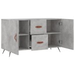vidaXL Dulap, gri beton, 100x36x60 cm, lemn compozit vidaXL Dulap, gri beton, 100x36x60 cm, lemn compozit