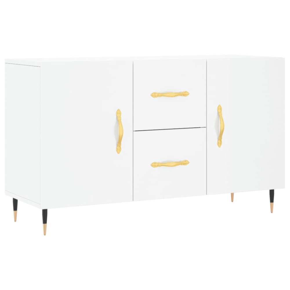 vidaXL Dulap, alb extralucios, 100x36x60 cm, lemn compozit