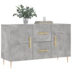 vidaXL Dulap, gri beton, 100x36x60 cm, lemn compozit vidaXL Dulap, gri beton, 100x36x60 cm, lemn compozit