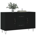 vidaXL Dulap, negru, 100x36x60 cm, lemn compozit