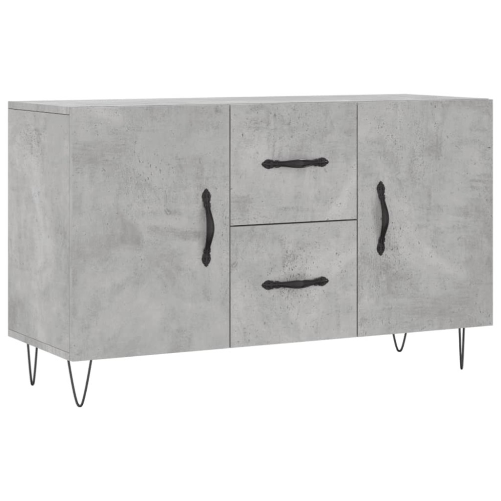 vidaXL Dulap, gri beton, 100x36x60 cm, lemn compozit