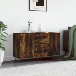 vidaXL Dulap, stejar fumuriu, 100x36x60 cm, lemn compozit