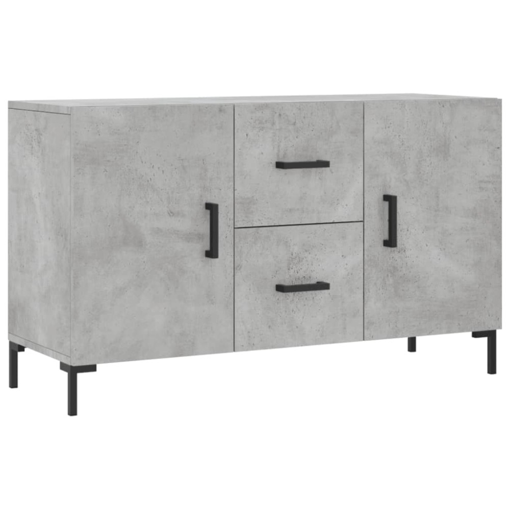 vidaXL Dulap, gri beton, 100x36x60 cm, lemn compozit