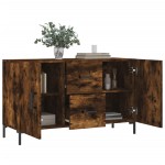 vidaXL Dulap, stejar fumuriu, 100x36x60 cm, lemn compozit