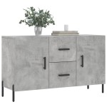 vidaXL Dulap, gri beton, 100x36x60 cm, lemn compozit vidaXL Dulap, gri beton, 100x36x60 cm, lemn compozit