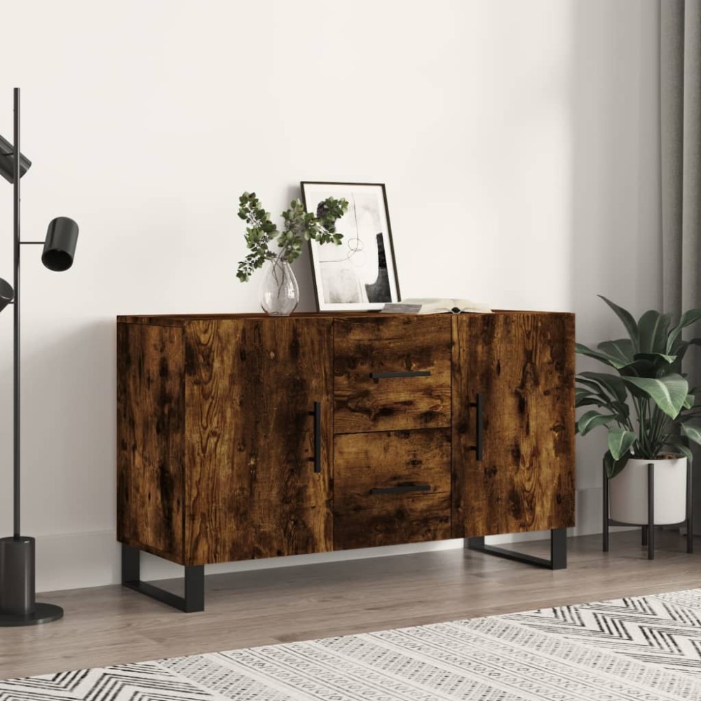 vidaXL Dulap, stejar fumuriu, 100x36x60 cm, lemn compozit