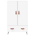 vidaXL Dulap înalt, alb, 69,5x31x115 cm, lemn prelucrat