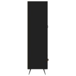 vidaXL Dulap înalt, negru, 69,5x31x115 cm, lemn prelucrat vidaXL Dulap înalt, negru, 69,5x31x115 cm, lemn prelucrat