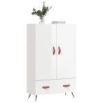 vidaXL Dulap înalt, alb extralucios, 69,5x31x115 cm, lemn prelucrat vidaXL Dulap înalt, alb extralucios, 69,5x31x115 cm, lemn prelucrat