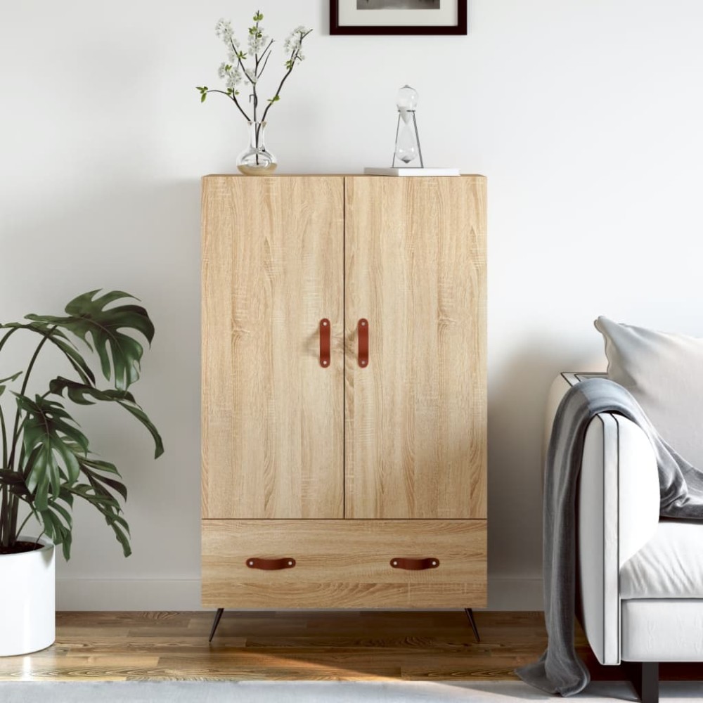 vidaXL Dulap înalt, stejar Sonoma, 69,5x31x115 cm, lemn prelucrat