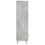 vidaXL Dulap înalt, gri beton, 69,5x31x115 cm, lemn compozit