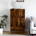 vidaXL Dulap înalt, stejar afumat, 69,5x31x115 cm, lemn prelucrat vidaXL Dulap înalt, stejar afumat, 69,5x31x115 cm, lemn prelucrat