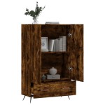 vidaXL Dulap înalt, stejar afumat, 69,5x31x115 cm, lemn prelucrat vidaXL Dulap înalt, stejar afumat, 69,5x31x115 cm, lemn prelucrat