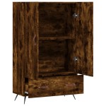 vidaXL Dulap înalt, stejar afumat, 69,5x31x115 cm, lemn prelucrat vidaXL Dulap înalt, stejar afumat, 69,5x31x115 cm, lemn prelucrat