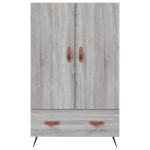 vidaXL Dulap gri Sonoma 69,5x31x115 cm, lemn prelucrat