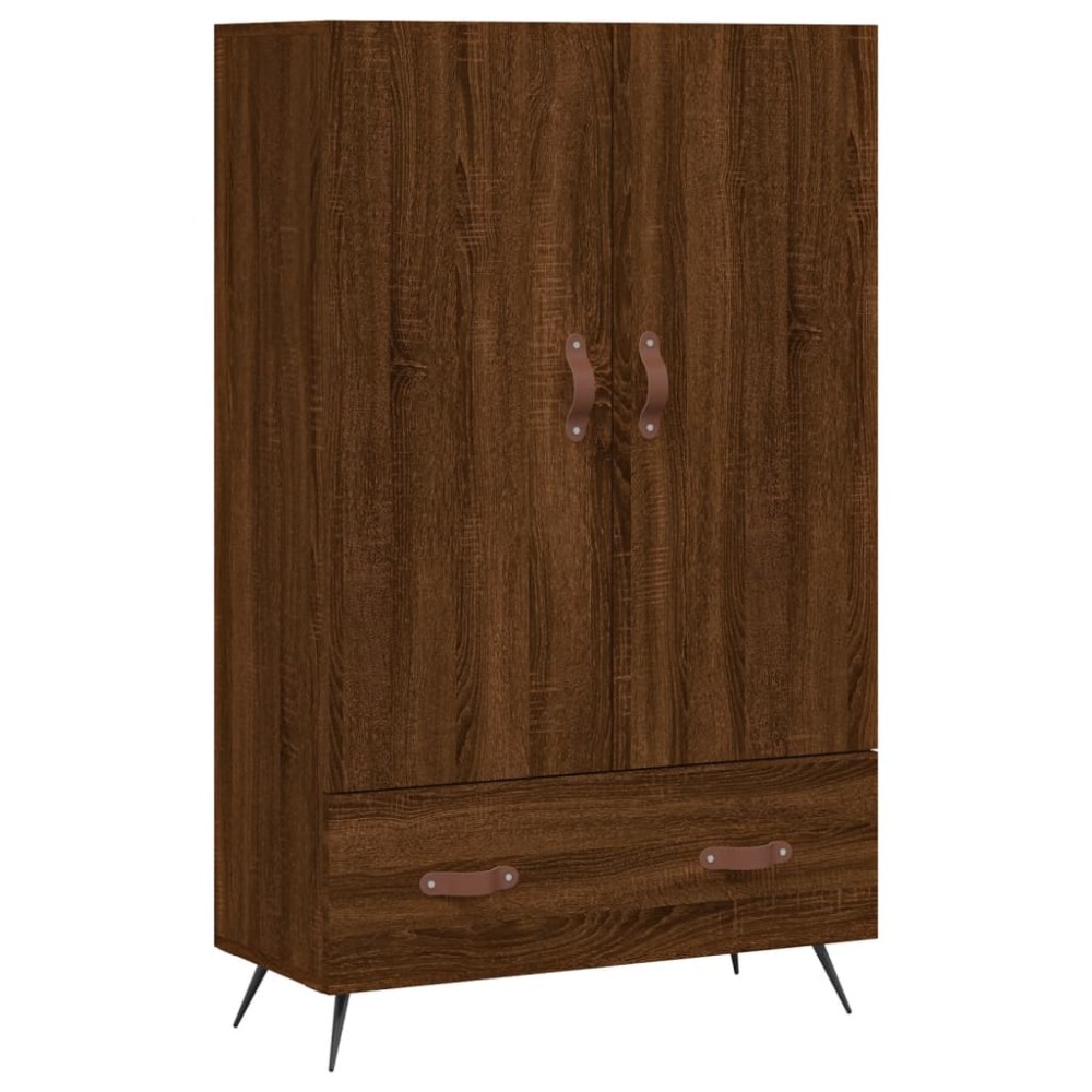 vidaXL Dulap înalt, stejar maro, 69,5x31x115 cm, lemn prelucrat