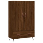vidaXL Dulap înalt, stejar maro, 69,5x31x115 cm, lemn prelucrat