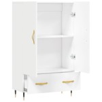 vidaXL Dulap înalt, alb, 69,5x31x115 cm, lemn prelucrat