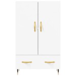 vidaXL Dulap înalt, alb, 69,5x31x115 cm, lemn prelucrat