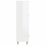 vidaXL Dulap înalt, alb extralucios, 69,5x31x115 cm, lemn prelucrat vidaXL Dulap înalt, alb extralucios, 69,5x31x115 cm, lemn prelucrat