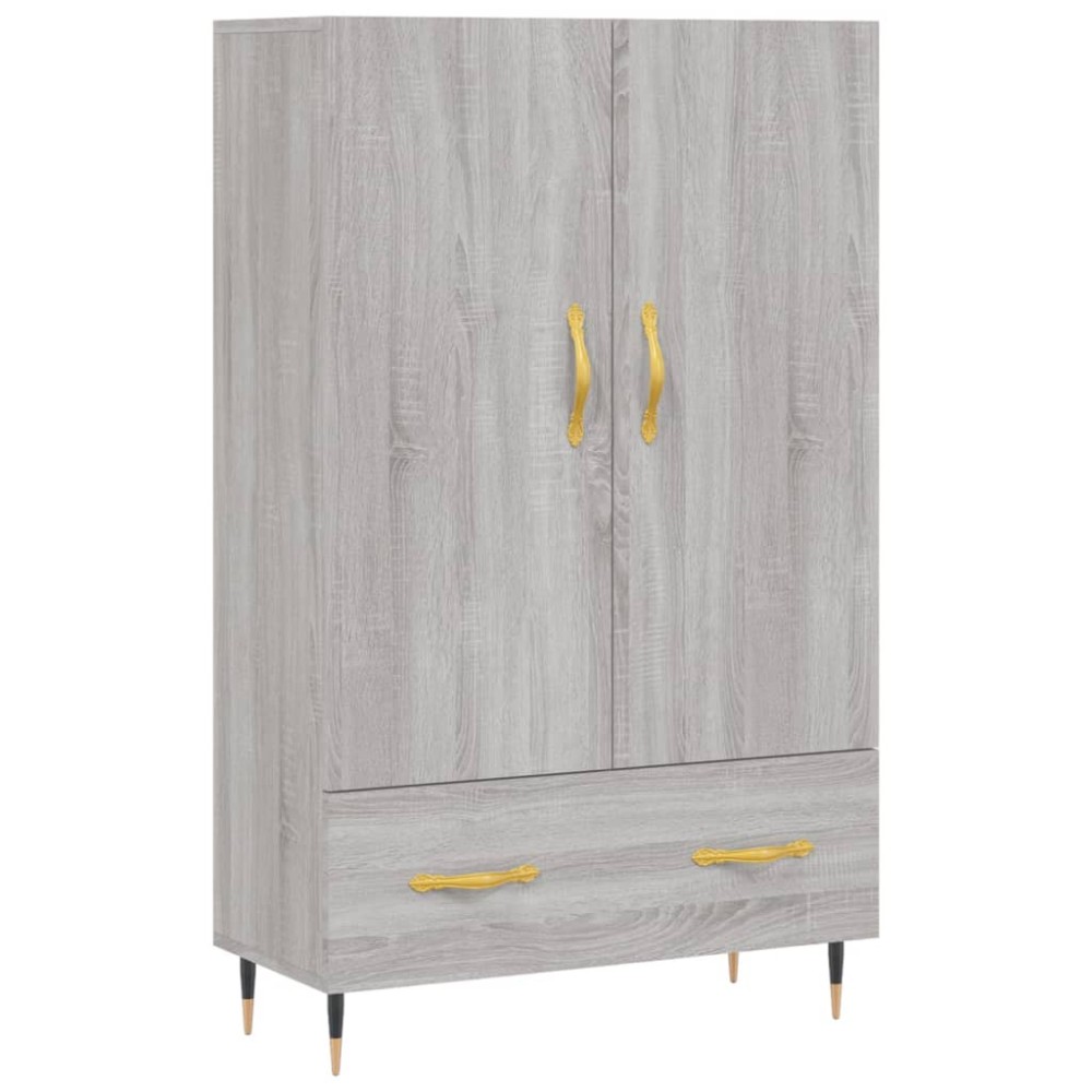 vidaXL Dulap gri Sonoma 69,5x31x115 cm, lemn prelucrat