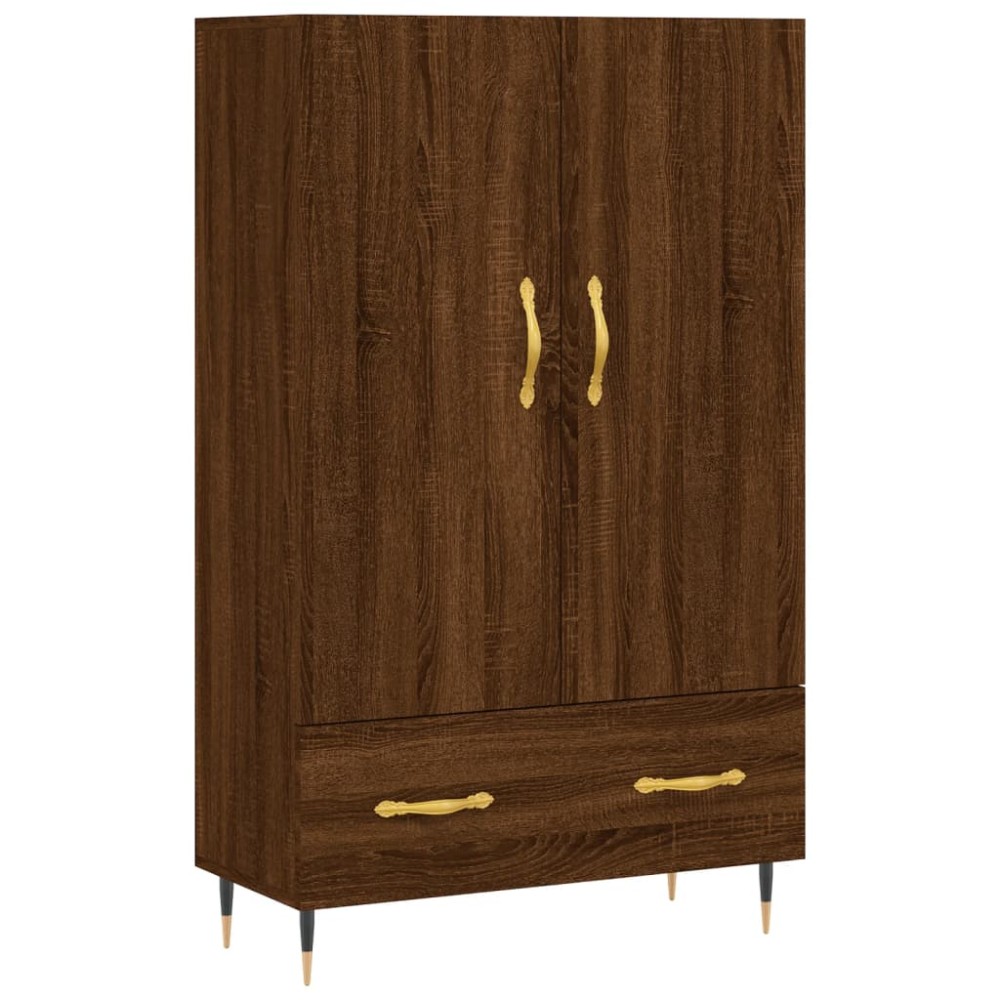 vidaXL Dulap înalt, stejar maro, 69,5x31x115 cm, lemn prelucrat
